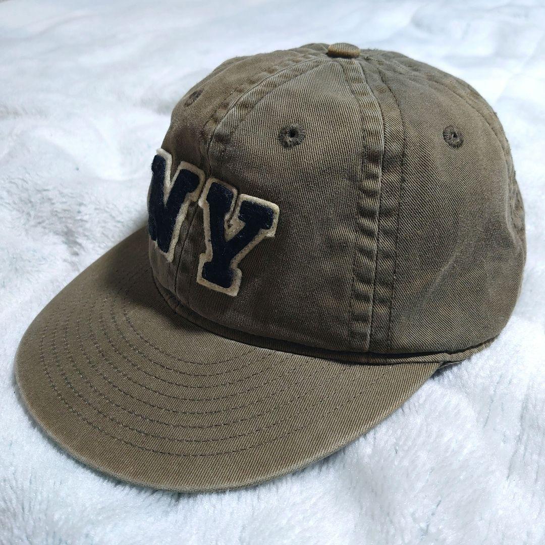 ポロラルフローレン キャップ NY ロゴ コットンツイル カーキ