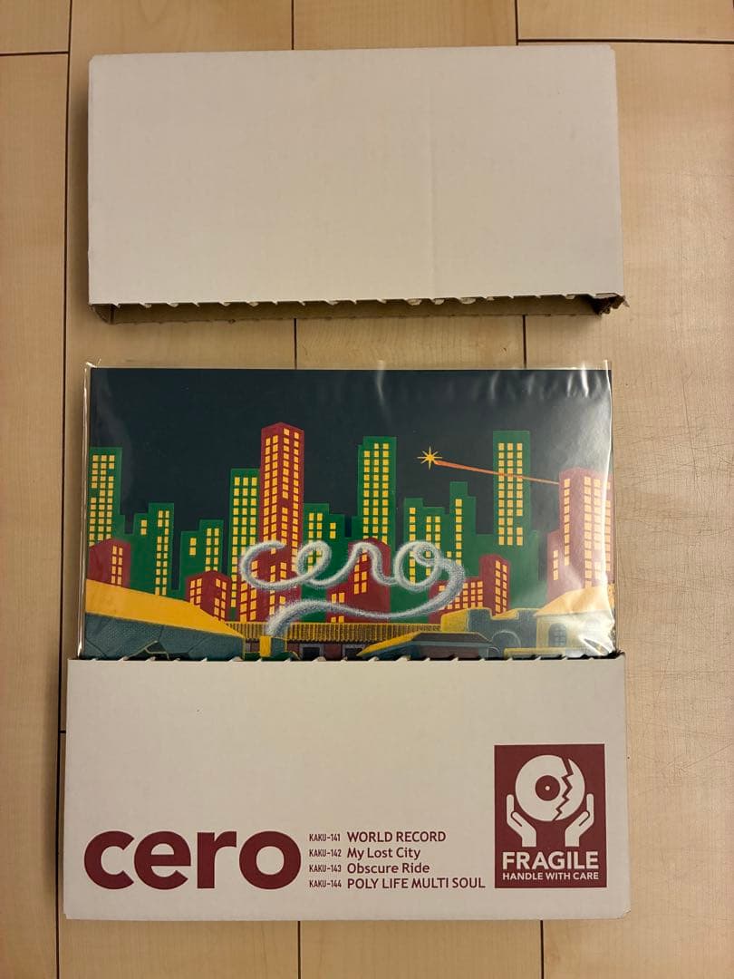 CERO サイン入りアナログボックス アナログ盤再発4タイトルおよびBOX SETの追加販売受付（受注生産