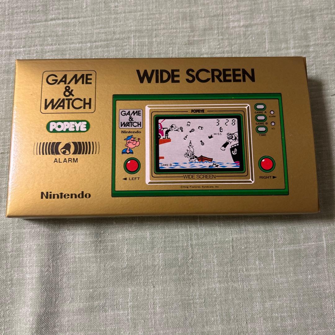 その他 GAME&WATCH POPEYE WIDE SCREEN Nintendo Game & Watch Wide screen Popeye W/ Box handheld system