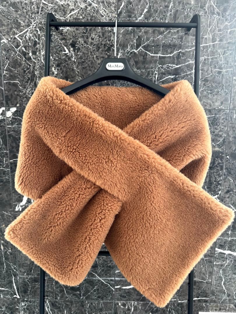 MaxMara マックスマーラ テディベアストール 美品 - メルカリ