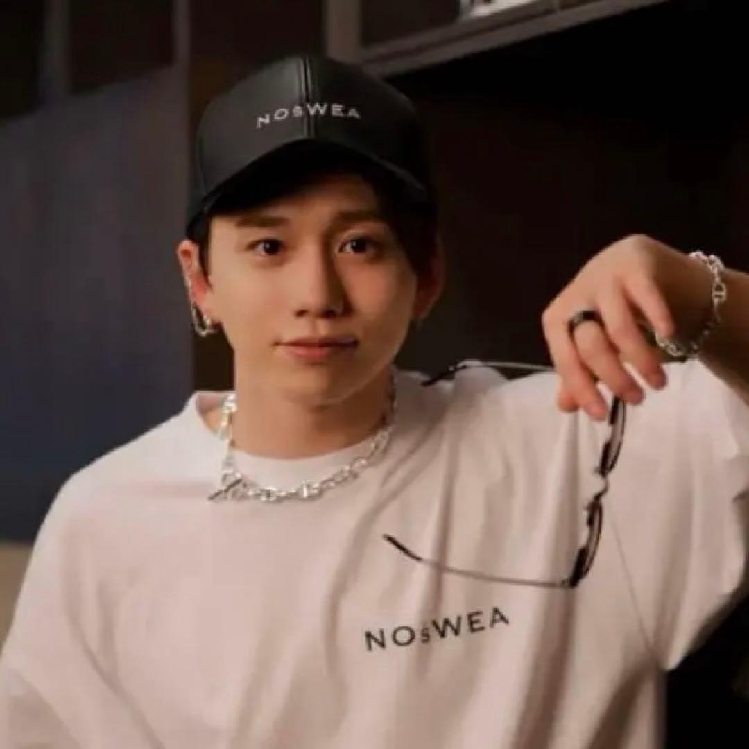 NOSWEA 花村想太 黒キャップ 帽子 ロゴレザー - メルカリ