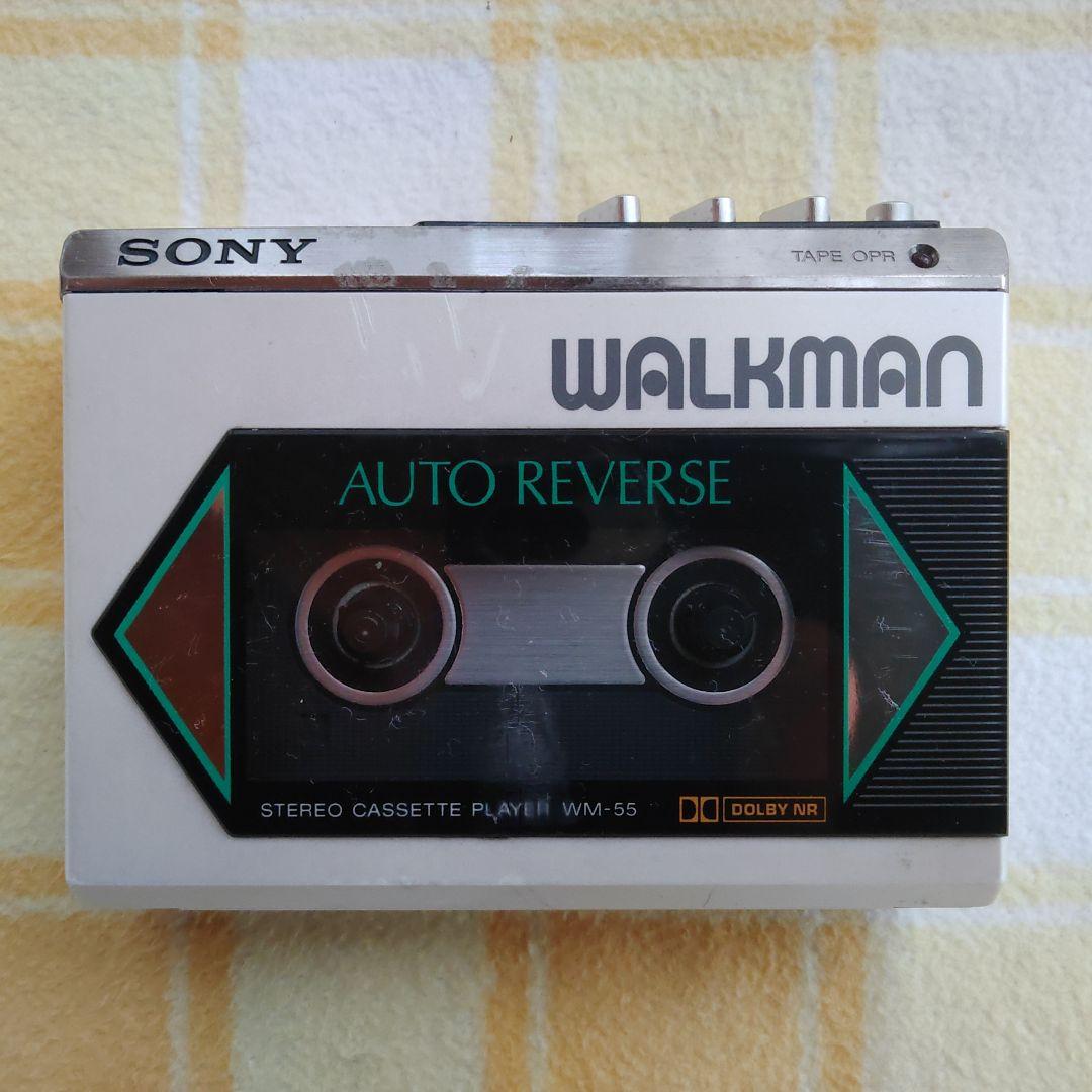 希少】SONY WM-55 カセットプレーヤー イヤホンとケース付 ジャンク品