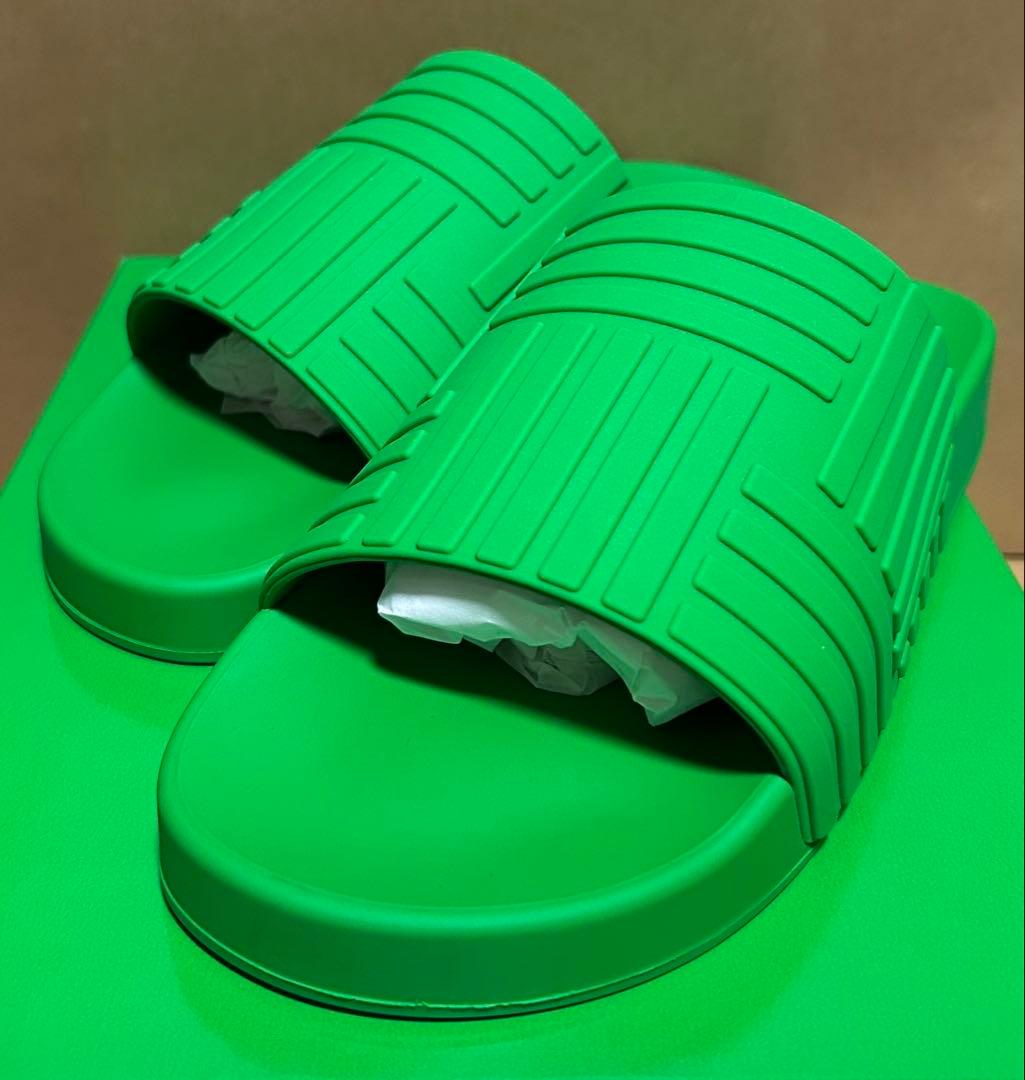 新品 未使用 ボッテガヴェネタ ラバー スライド サンダル 38 25㎝