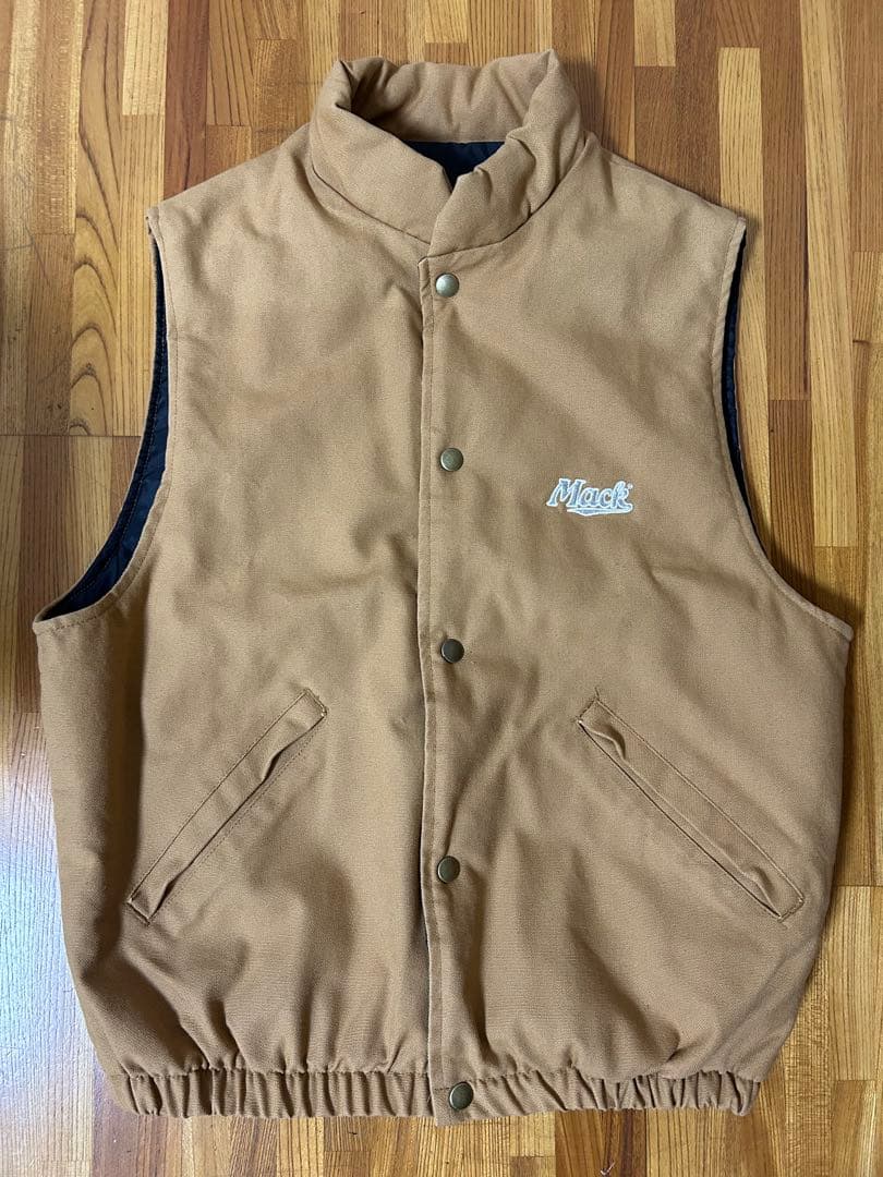 mack truck マックトラック　ヴィンテージ 　ベスト　80s 即決 M 70s 80s マックトラック MACK TRUCKS 中綿 TALON ジップ ベスト