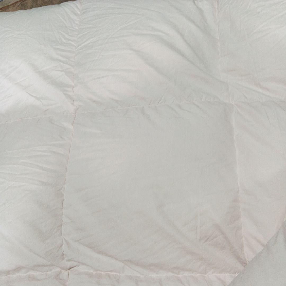 丸八真綿 シングル羽毛掛け布団 表地絹仕様 刺繍入り ソワリー - メルカリ