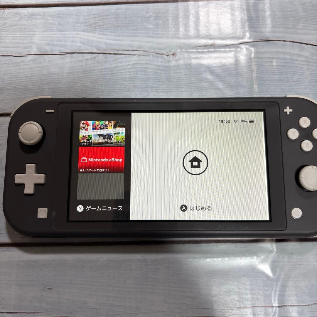 Switchライト本体のみ グレー 液晶難あり 訳ありジャンク品 - メルカリ