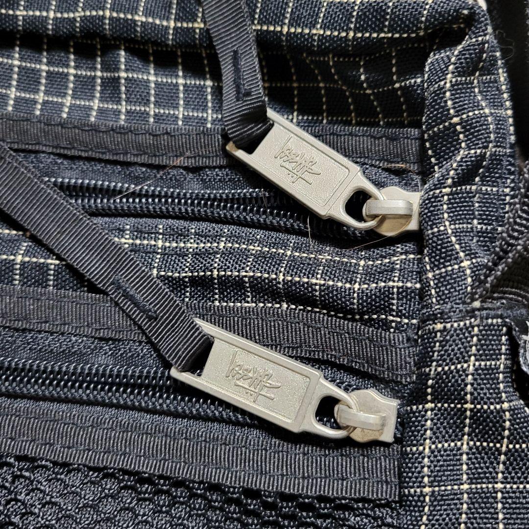 stussy old 90s 紺タグ ショルダーバッグ グラフチェック - メルカリ