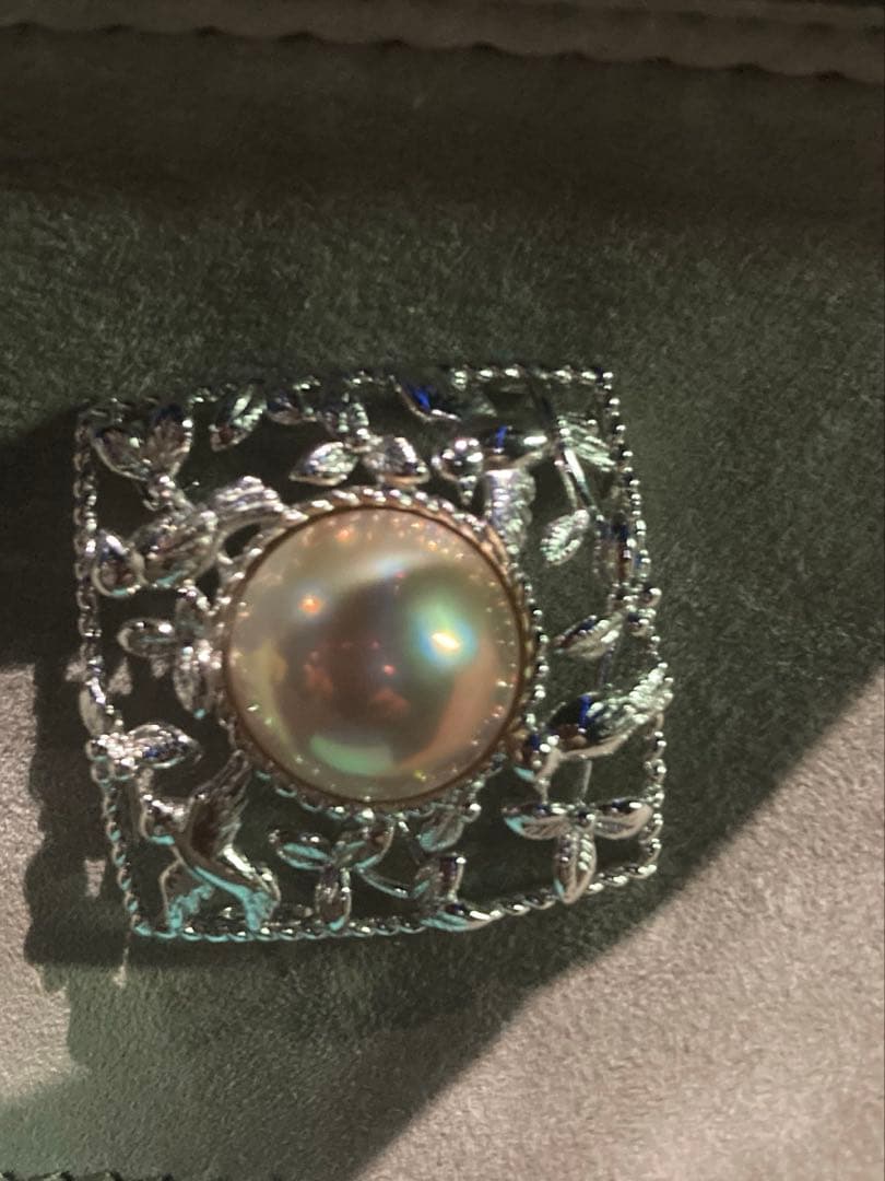 タサキ シルバー マベパール 2wayブローチ 美品です - メルカリ