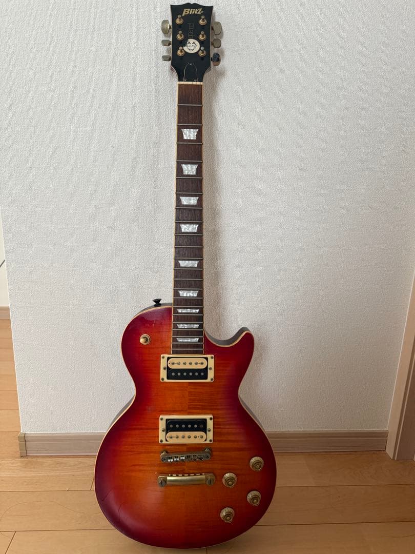 Bitz サンバースト レスポールスタイルエレキギター BUSKER'S BLS-500 HCS レスポールスタンダード ステンレスフレット