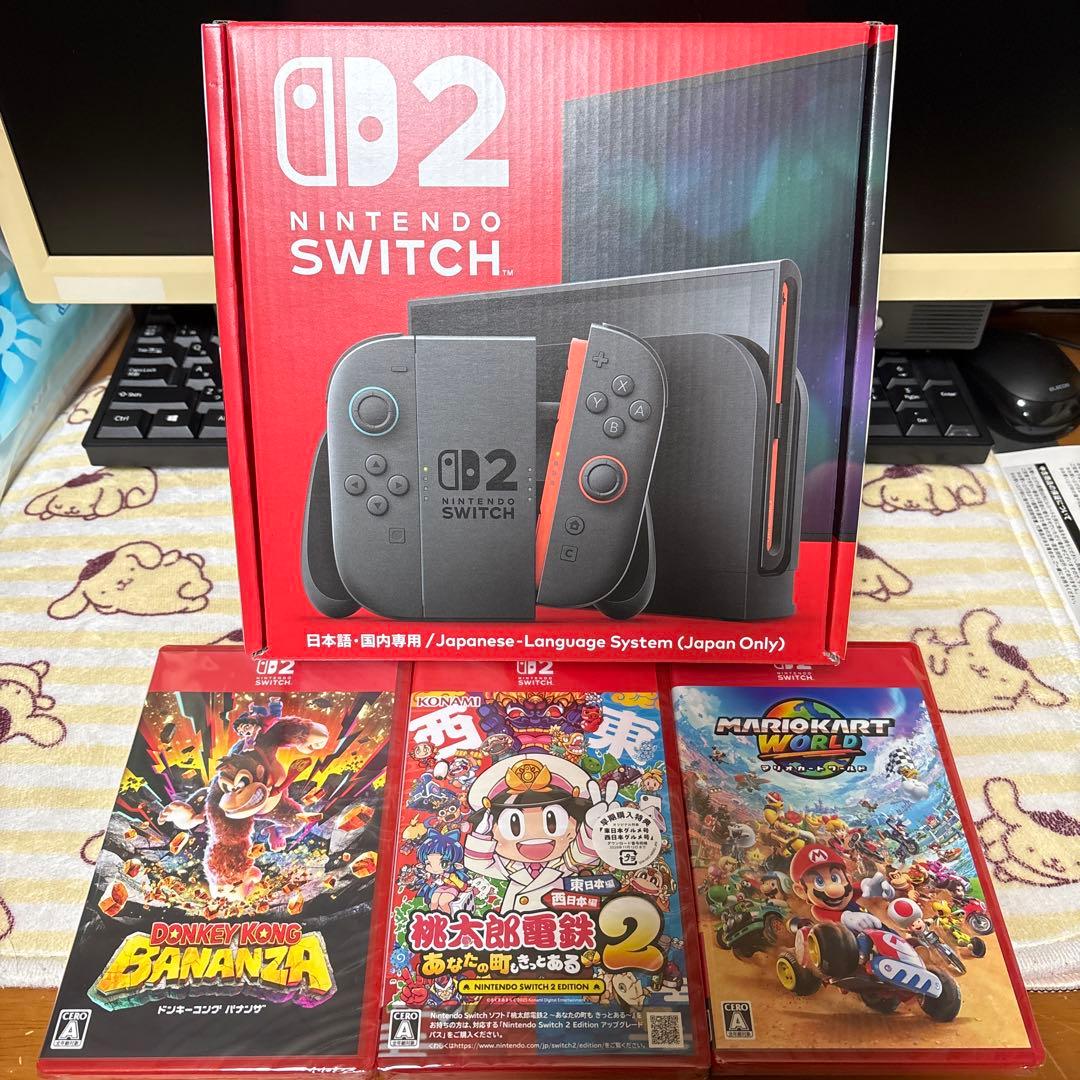 任天堂 スイッチ2 本体 + 桃鉄2 ドンキー マリカー ソフト 3本セット