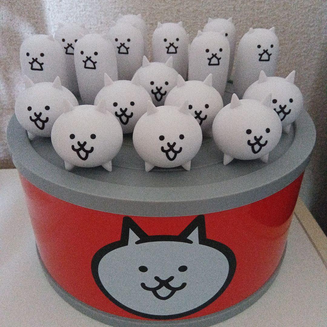 にゃんこ大戦争 一番くじ D賞 ネコカンケース ミニフィギュア24体 新品