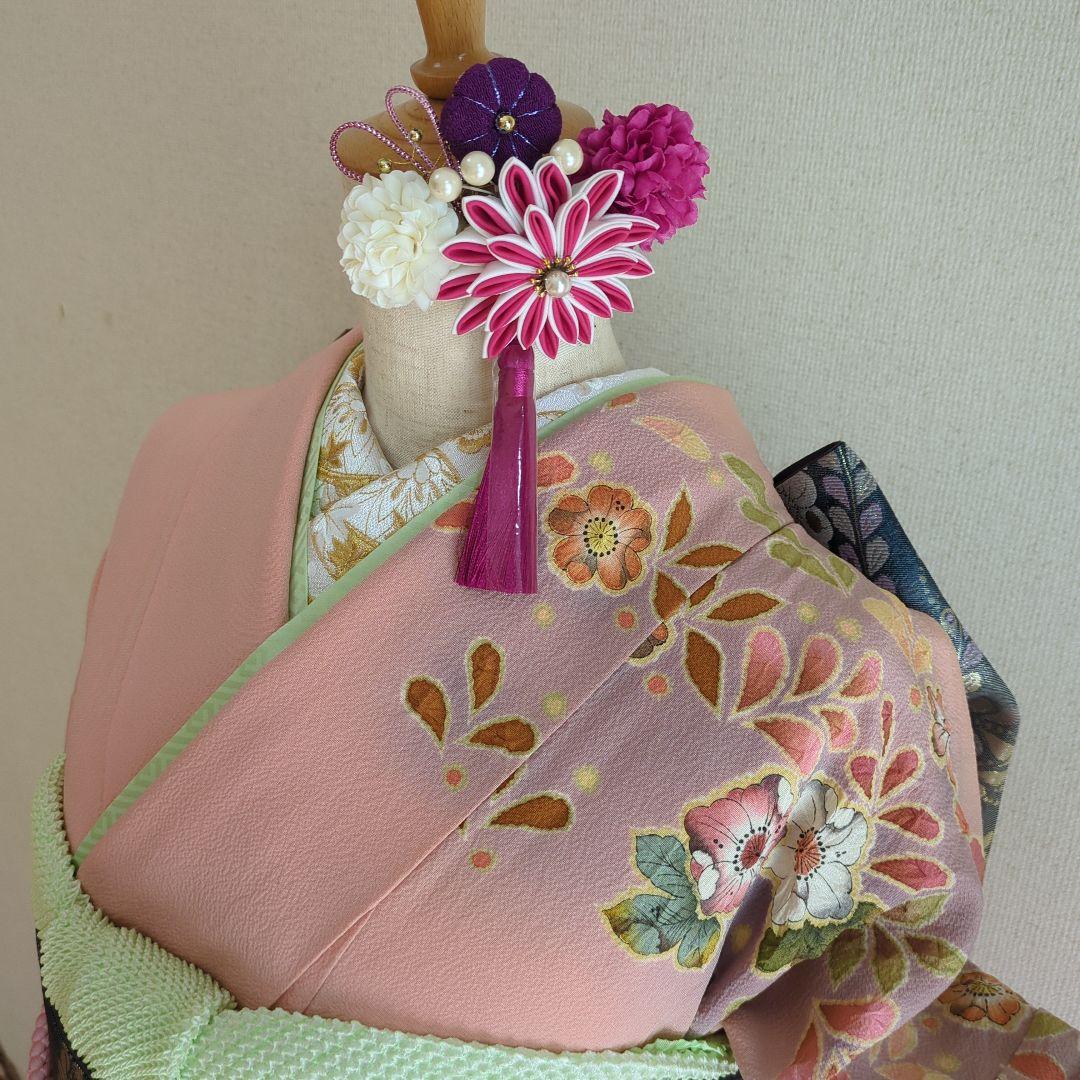 翠山工房 落款 振袖フルセット 9種セット正絹 辻が花 成人式 花絞り