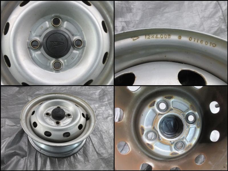 ダイハツ純正ホイール　12×4.00B　4H/100　4本　ハイゼットトラック