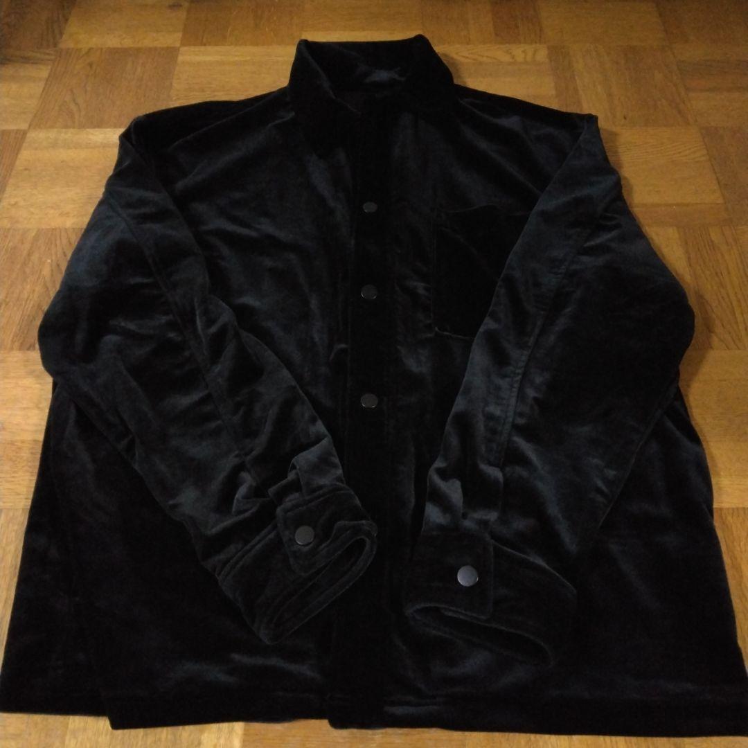 ワークマン ベロア シャツ ジャケットM 黒 メンズ - メルカリ