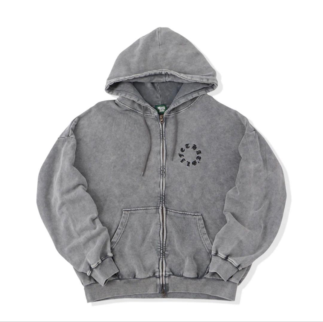 That's Life ジップパーカー グレー - メルカリ