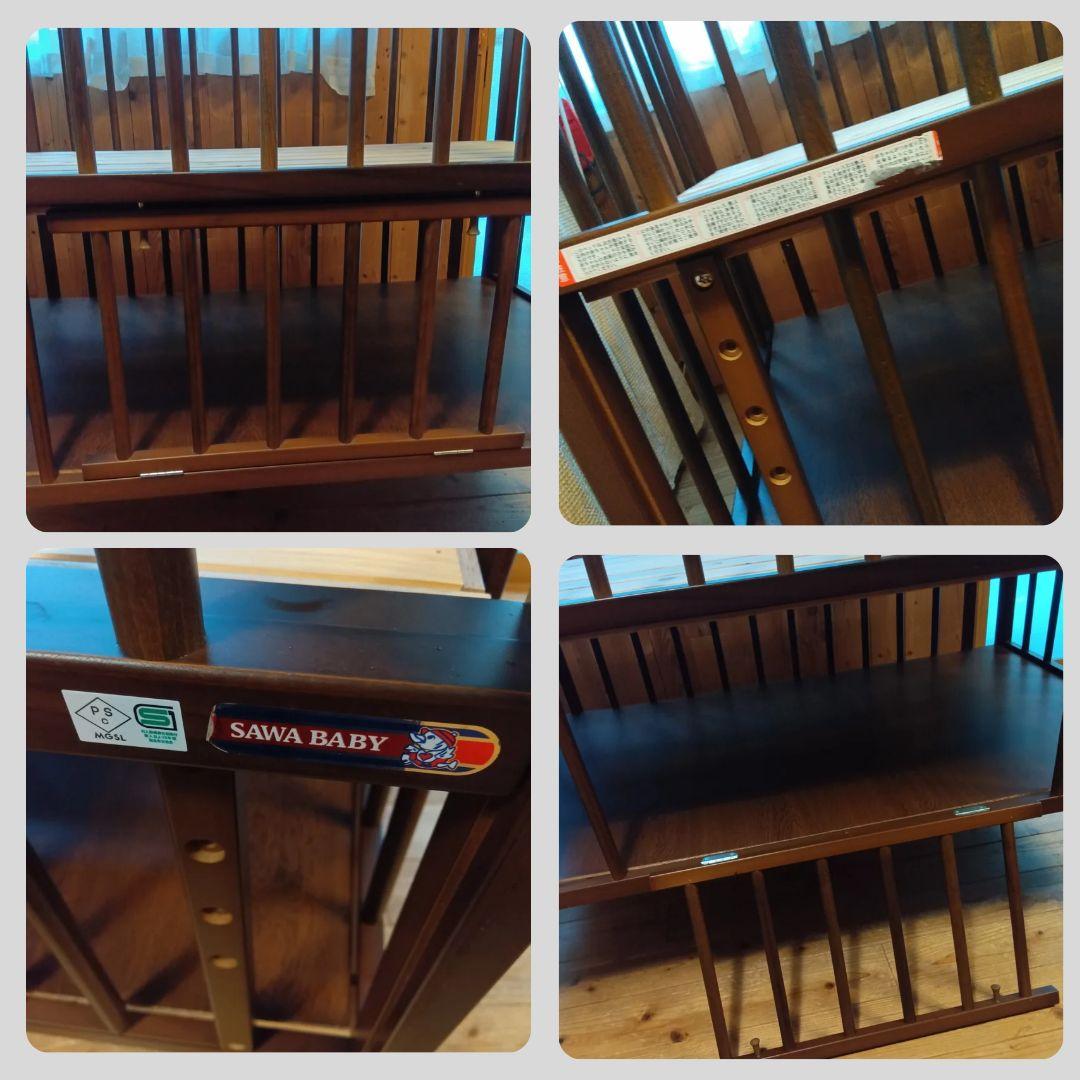《1点限り❣️》澤田木工所　ベビーベッド　ハイシートベビーベッド⭐︎