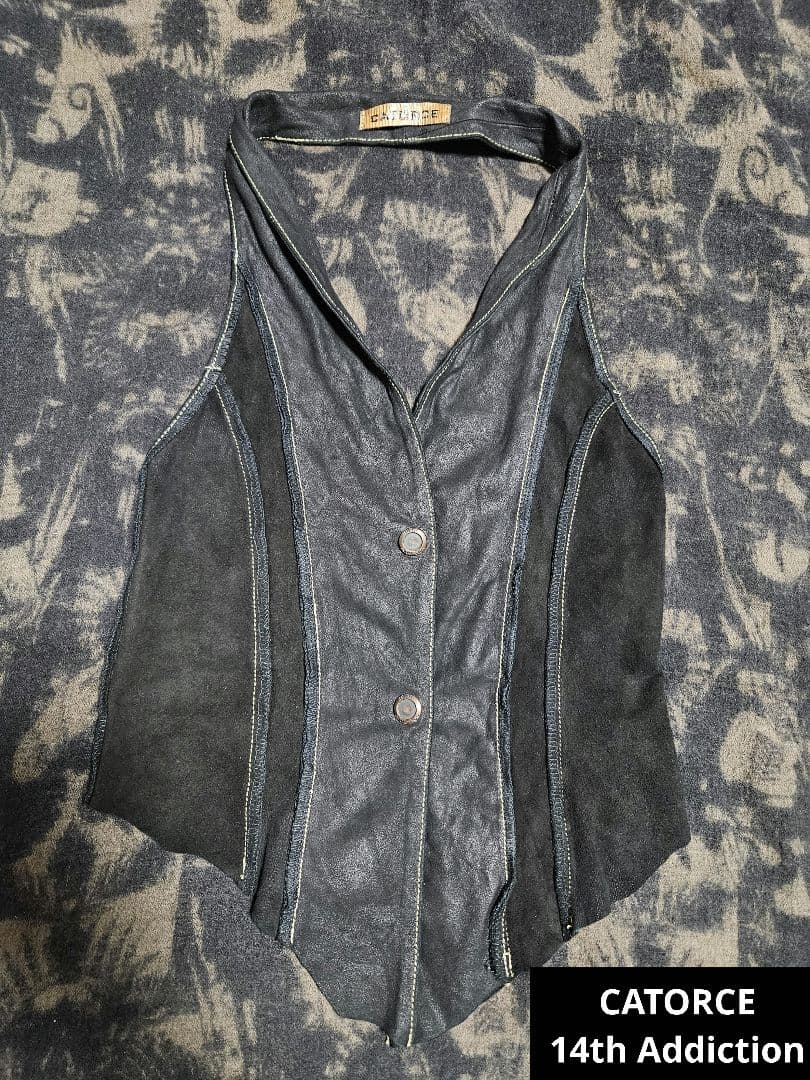 14th Addiction CATORCE リバーシブルレザーベスト - メルカリ