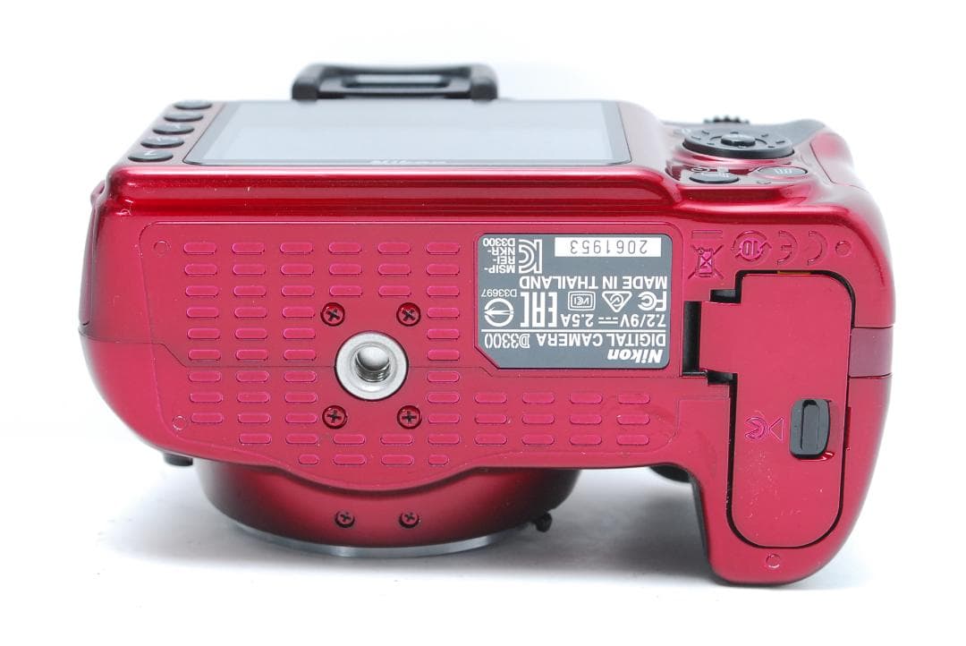 ショット数・使用感少なめ Nikon D3300 スマホ転送 希少カラー レッド