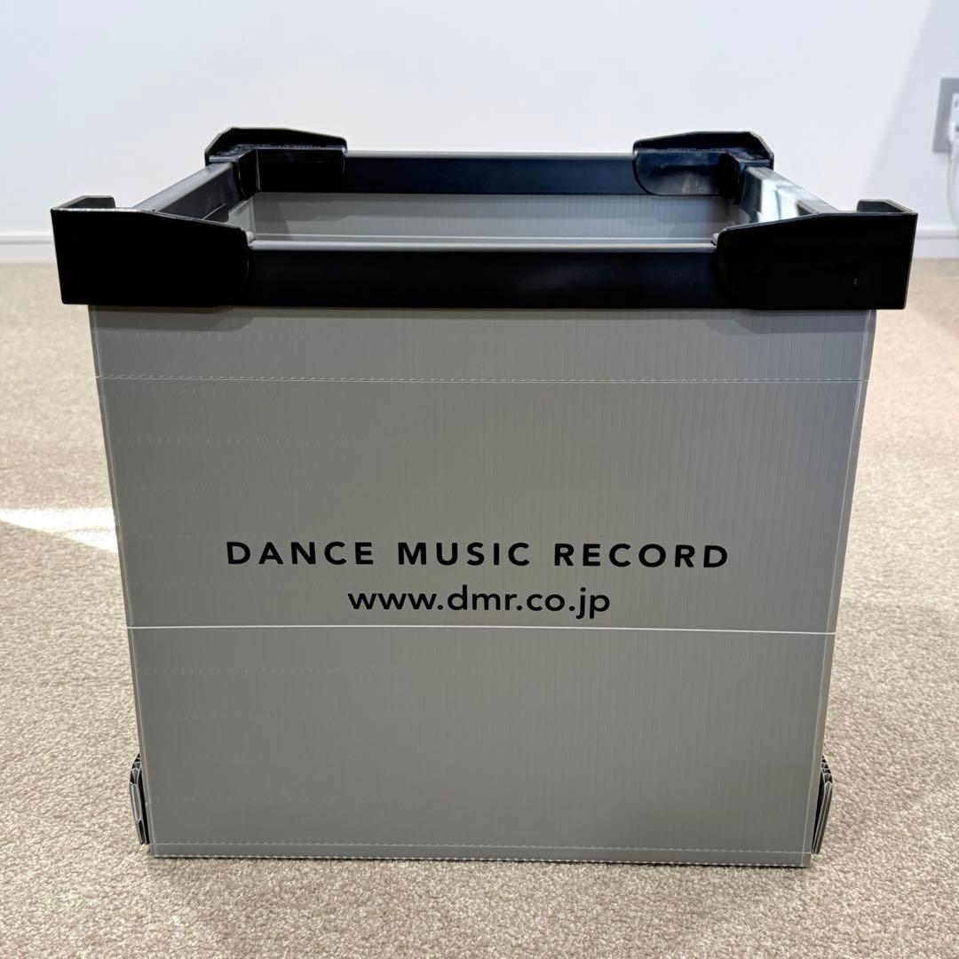 DMR レコードコンテナ□グレー3個セット□DANCE MUSIC RECORD