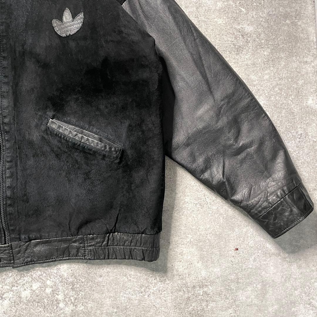 激渋 80s adidas RUN DMC レザートラックジャケット】 - メルカリ