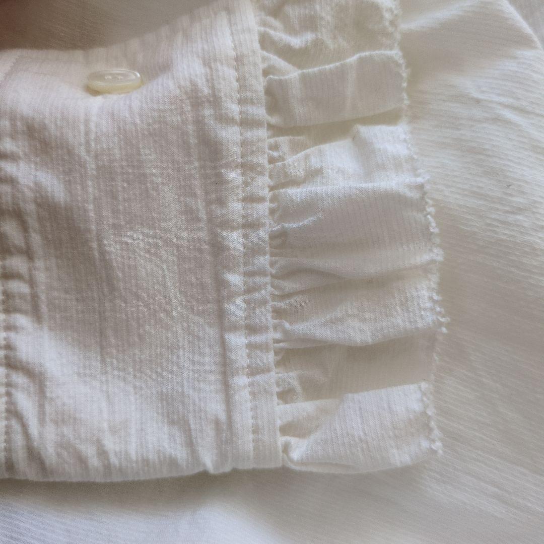美品✨️BEARDSLEYビアズリー上品大人可愛い24SSフリル衿ブラウス