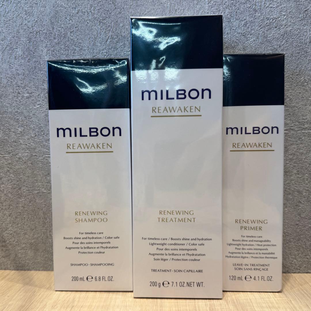 milbon REAWAKEN シャンプー トリートメント プライマー セット - メルカリ