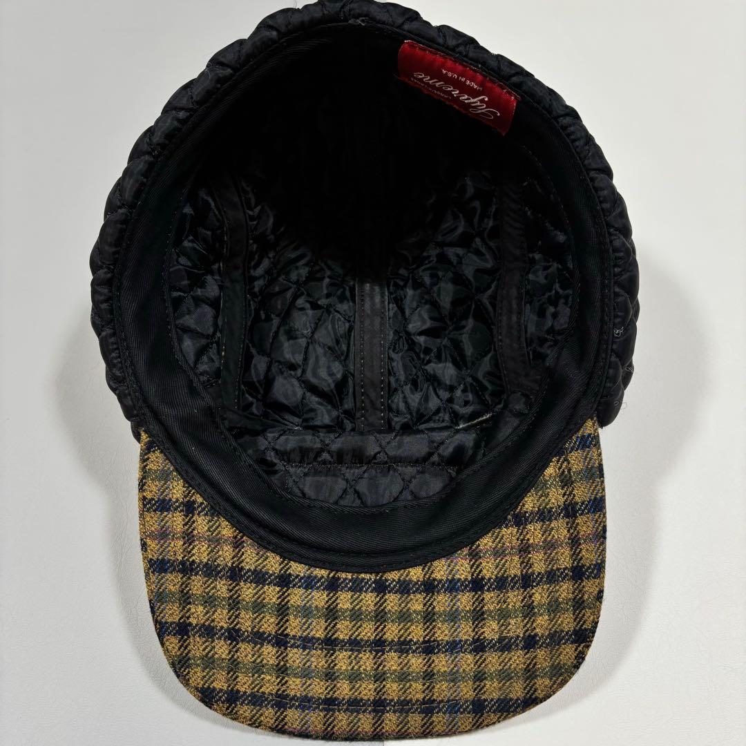 supreme Dog Ear Cap チェック 耳当て キャップ 帽子 - メルカリ