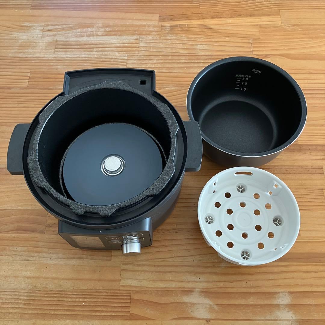 IRIS 電気圧力鍋 2.2L ブラック KPC-MA2-B