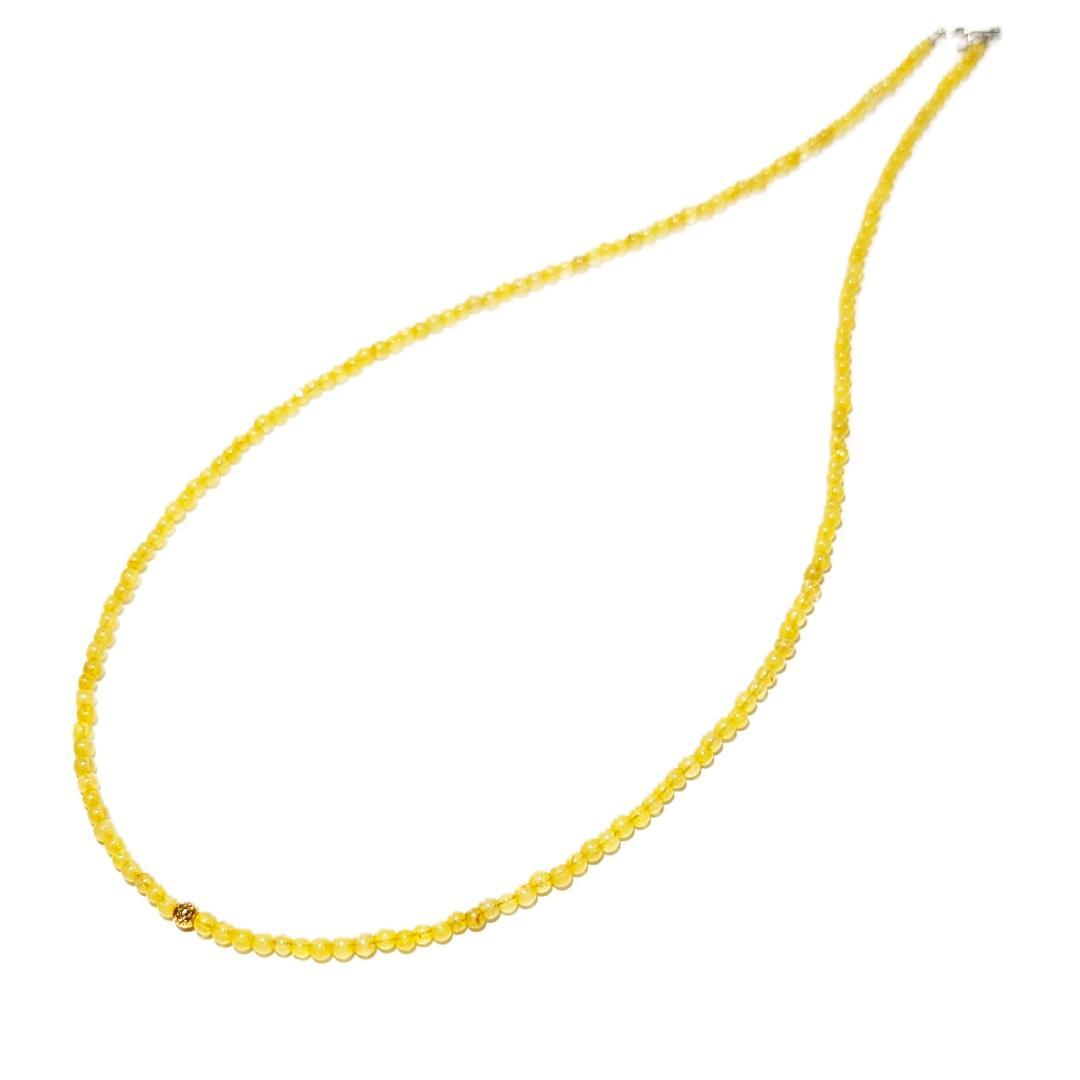 《煌めきの宿命》K18ゴールド×ゴールドルチルネックレス 贈り物 プレゼント