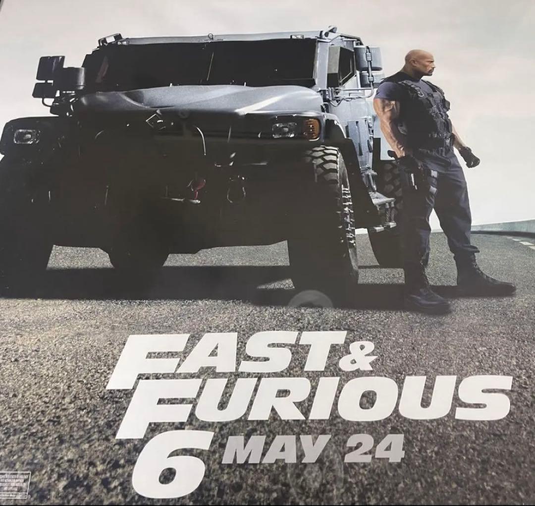 枚数限定*映画館用片面印刷ポスターUS版:Fast & Furious 6 - メルカリ