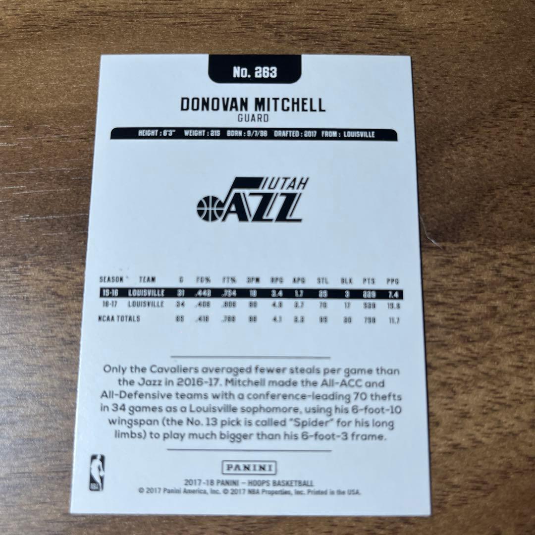 ドノバン・ミッチェル ルーキーカード No.263 - メルカリ