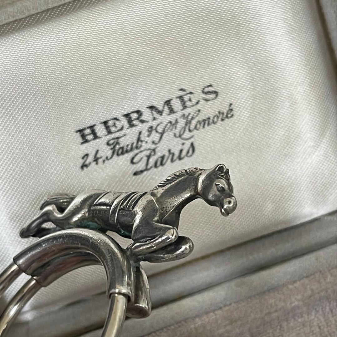 HERMES ホース シュヴァル キーリング シルバー 馬 Vintage - メルカリ