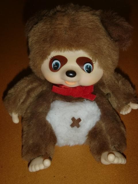 昭和レトロ !モンチッチ 友達 タヌタヌ 人形 タヌキ たぬき 激レア！ レア モンチッチ 友達 タヌタヌ 人形 ぬいぐるみ タヌキ たぬき 昭和