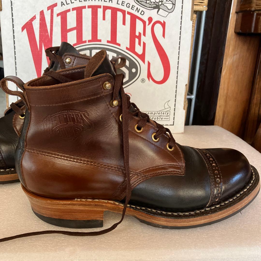 WHITE'S ホワイツブーツセミドレス トゥ.キャップcustom/ツートン