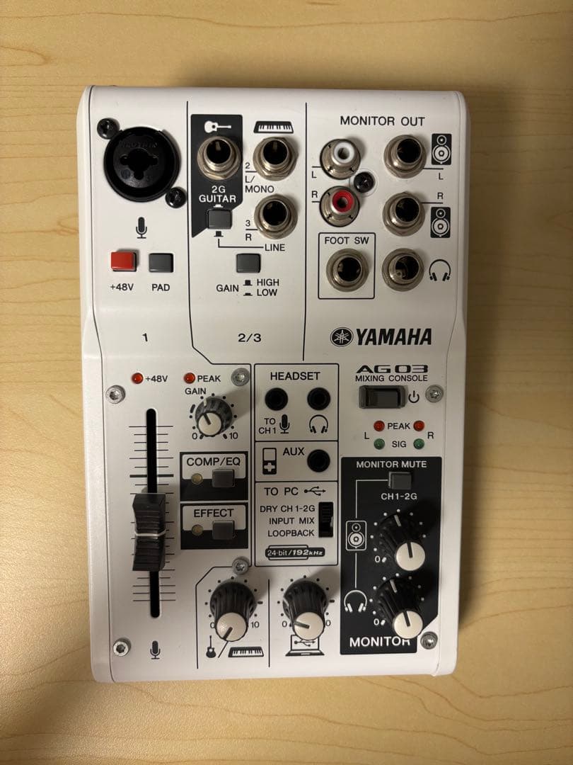 YAMAHA AG03 ミキシングコンソール　本体のみ ヤマハ | AG03 - ウェブキャスティングミキサー - 概要