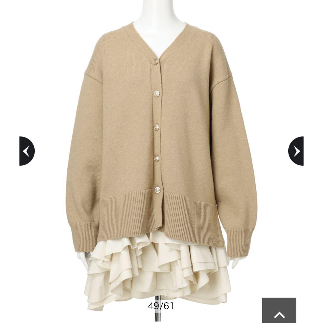 JUSGLITTY カーディガン ペプラムワンピセットArpege story - メルカリ