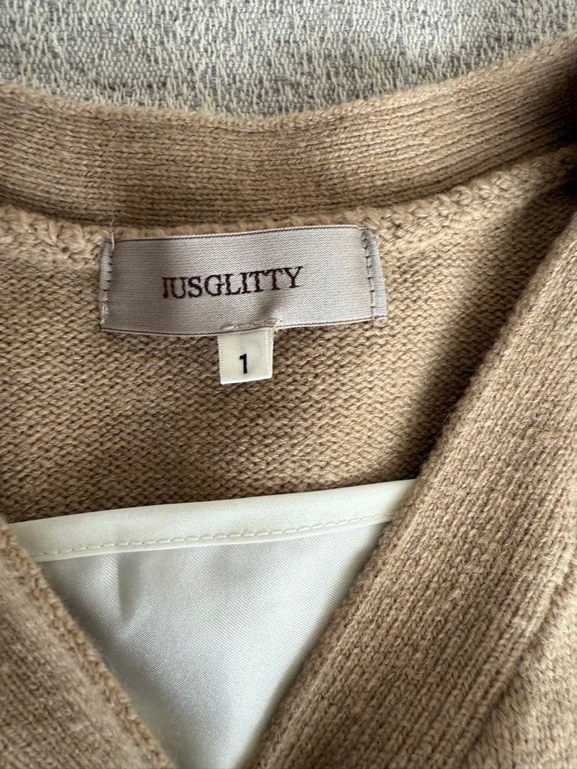 JUSGLITTY カーディガン ペプラムワンピセットArpege story - メルカリ