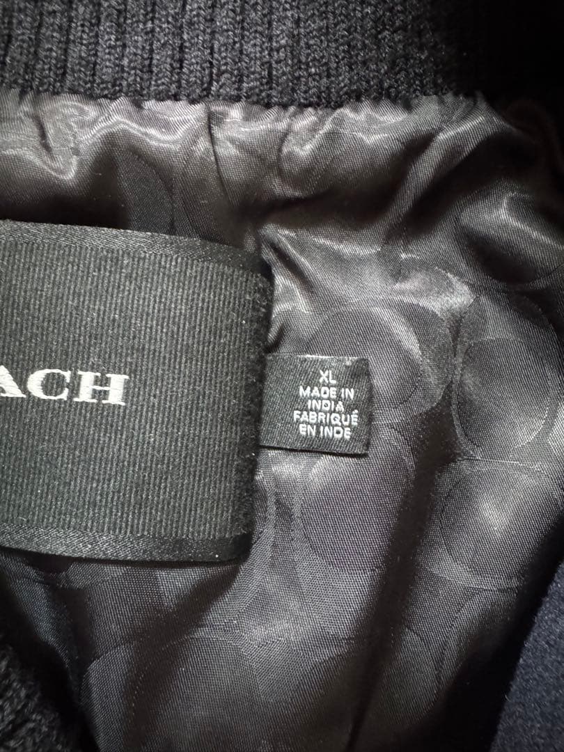 COACH スタジャン 希少サイズXLネイビー/ホワイト - メルカリ