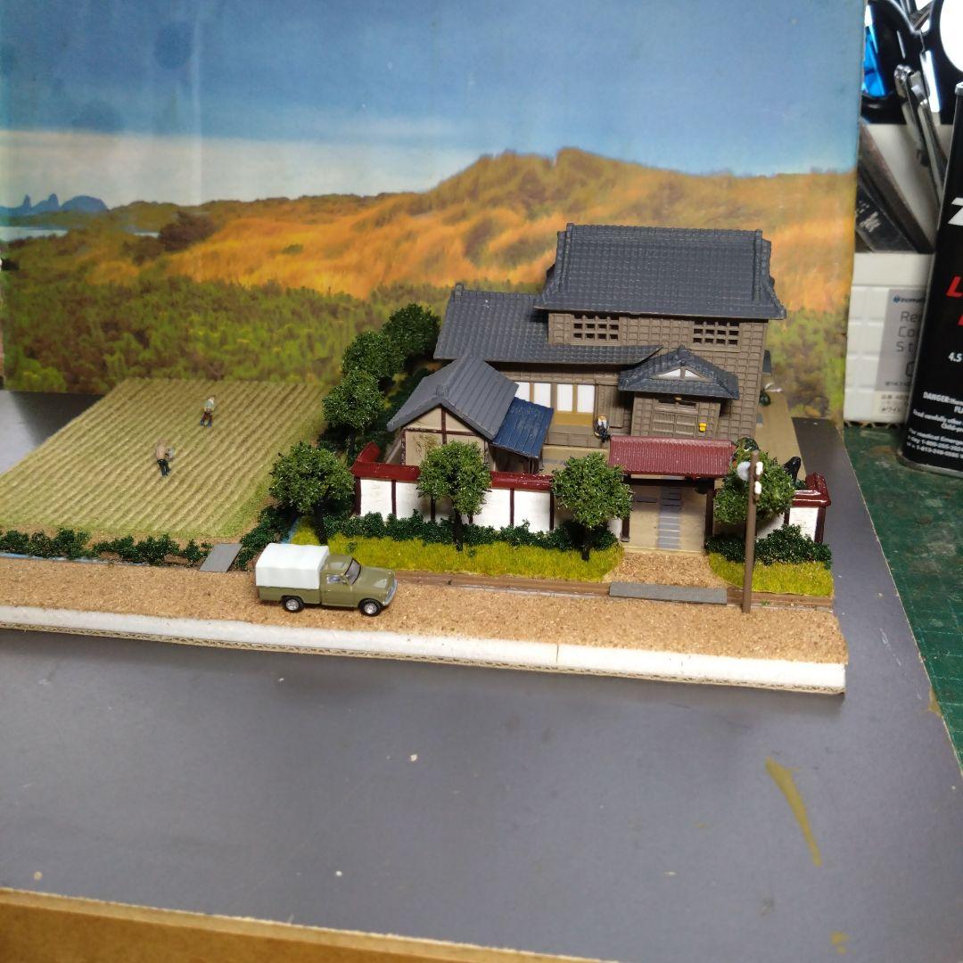 Nゲージ トミーテック ジオコレ 農家Cを使用したミニジオラマ - メルカリ