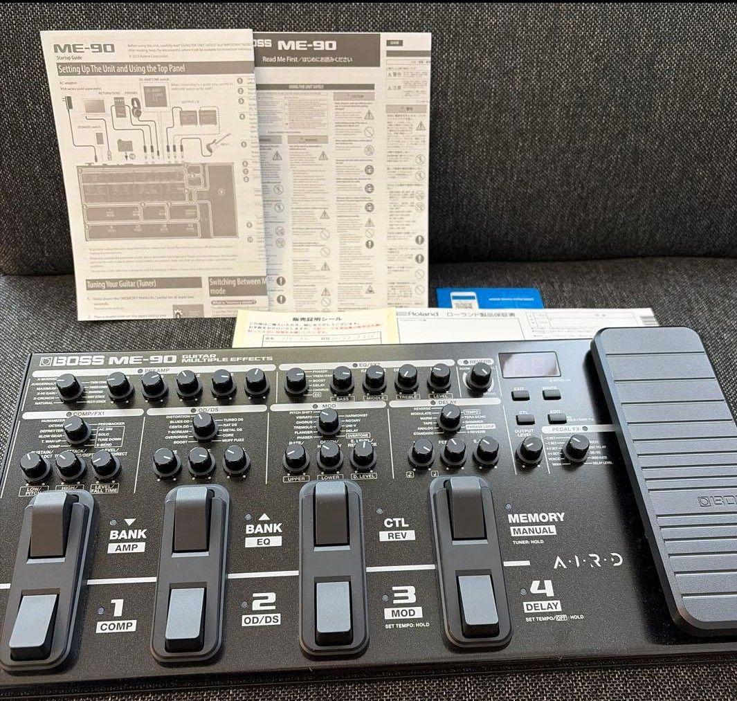 BOSS ME-90 ギターエフェクター ケース、電源アダプター付属 - メルカリ