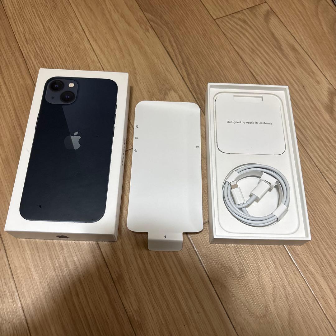Apple iPhone 13 ミッドナイト 箱ケース、充電ケーブルセット - メルカリ