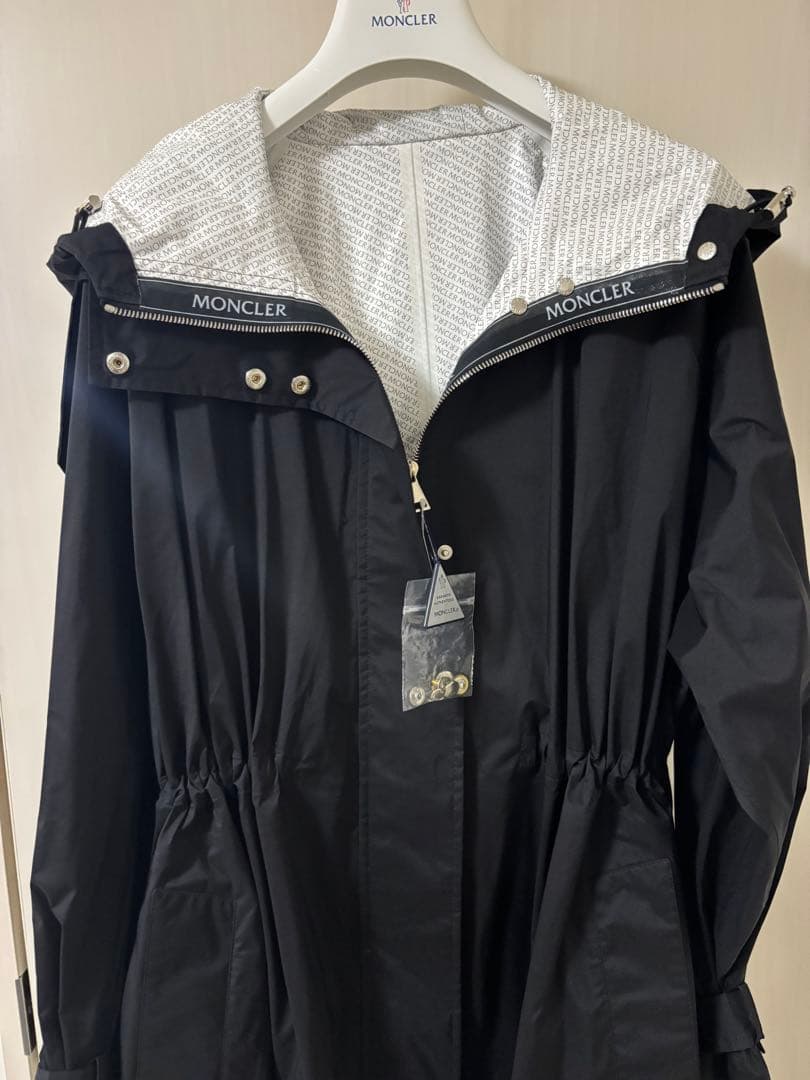 ｛美品｝MONCLER ブラック ナイロンコート 中古・古着通販】MONCLER (モンクレール) ナイロンコート ブラック