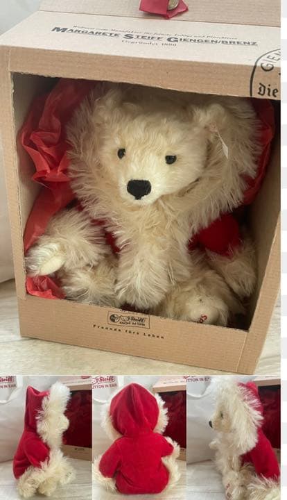 シュタイフ 銀座 Steiff 2001年 クリスマス限定 テディベア - メルカリ