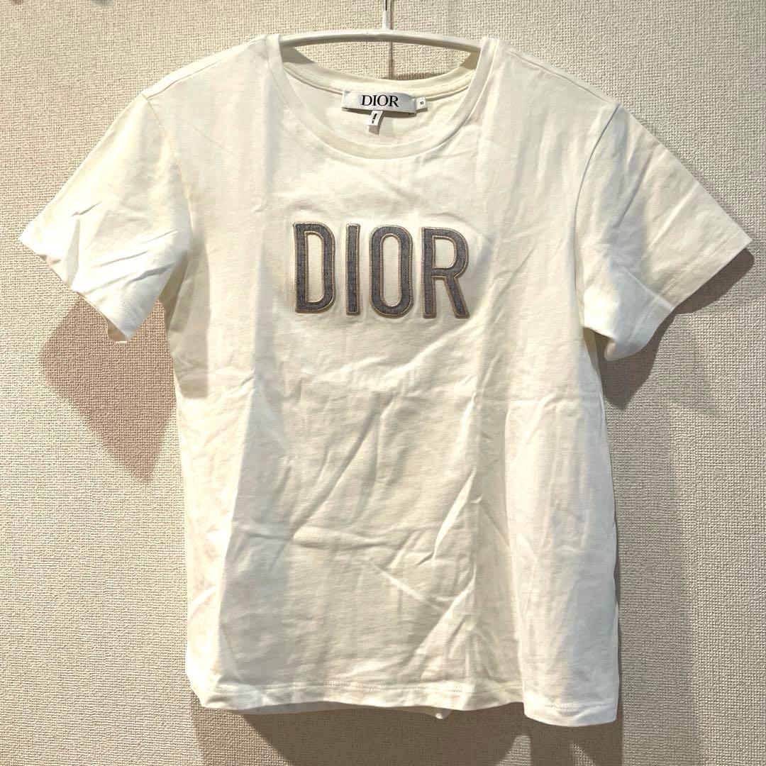 美品　baby DIOR Christian DIOR Tシャツ　キッズ Baby T-Shirt Ivory Cotton Jersey | DIOR