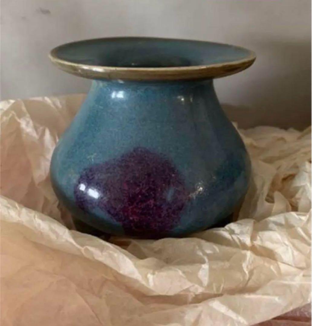 中国古美術 宋時代鈞窯壺 水指水盂 - メルカリ