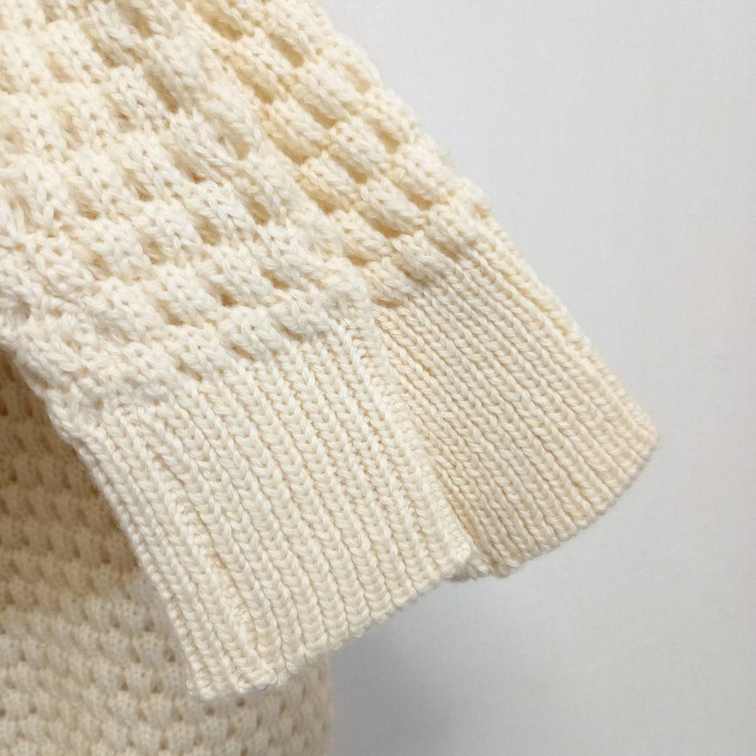 極美品 70s イギリス製 ピーターストーム ポップコーンニット S