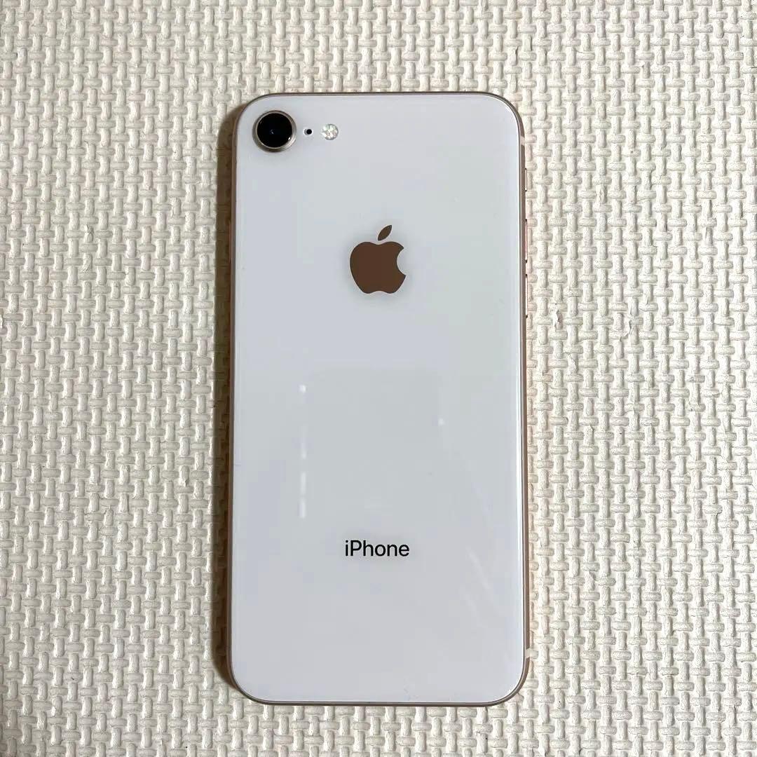 バッテリー100% iPhone8 simフリー 64GB ゴールド - メルカリ