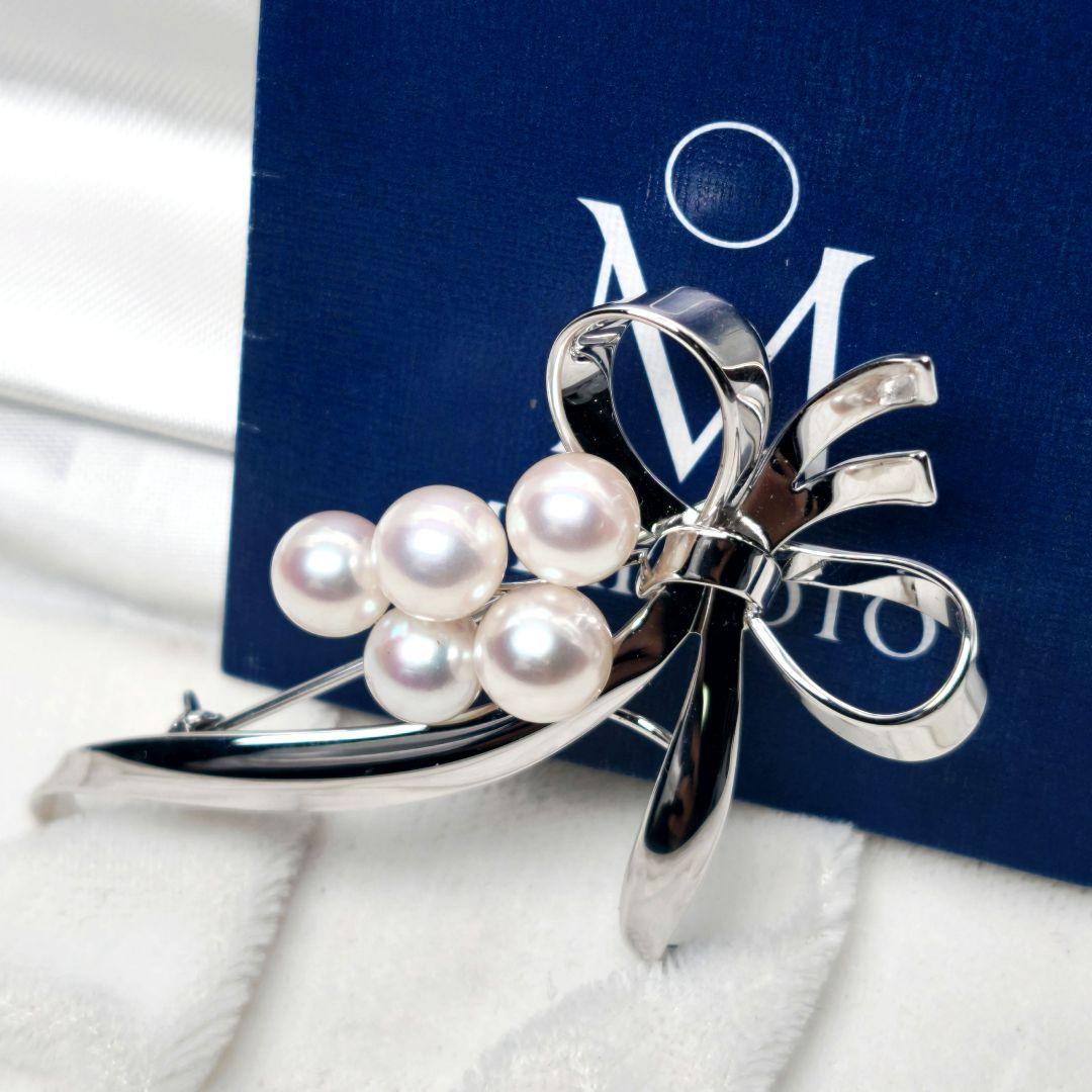 極美品 最高級】ミキモト ブローチ パール 愛子様 ご着用 5珠
