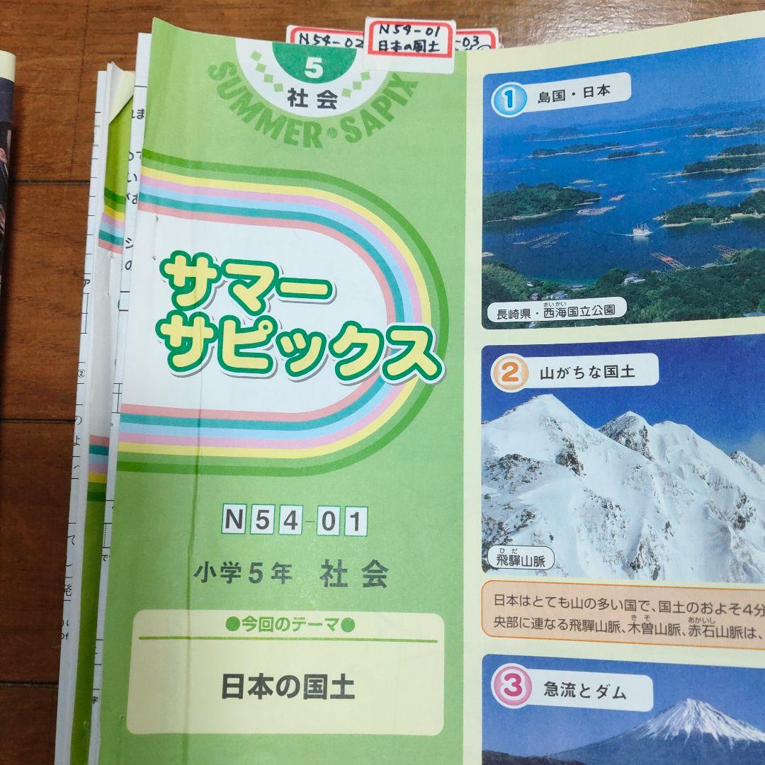 サピックス SAPIX 小学5年 社会 通常授業 夏期講習 など - メルカリ