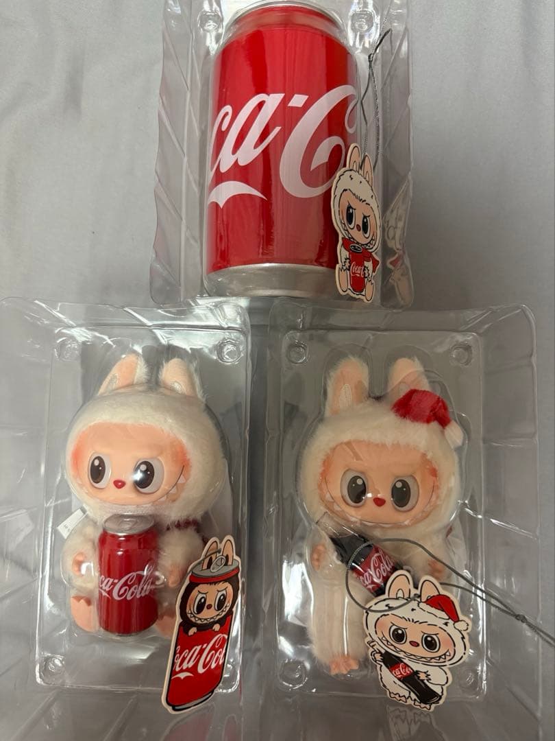 LABUBU コカ・コーラ　 コーララブブ シークレット 瓶、缶、3点セット POP MART labubu コカ・コーラ ラブ ブシークレット 瓶 缶 3点 - メルカリ